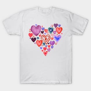 Many hearts T-Shirt